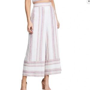 Amanda Uprichard Ravine Metallic Striped Pants